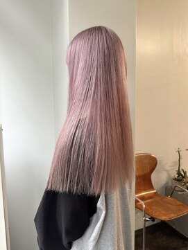 ニール シトロン 名古屋 伏見 丸の内(NEELU citron) 【Neeluscuro＿tatsuya】２ブリーチハイトーンピンクグレージュ