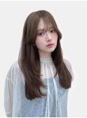 韓国ヘア似合わせレイヤーカット前髪顔周りカット大人美人