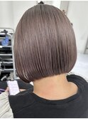 ハイライトカラーグレージュベージュケアブリーチダブルカラー