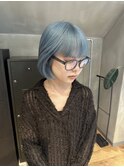〈ペールブルー×ボブ〉