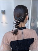 ヘアアレンジ/結婚式アレンジ/ボブアレンジ