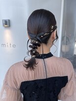 ミテ(mite)&nbsp;ヘアアレンジ/結婚式アレンジ/ボブアレンジ