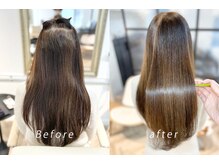 髪質改善トリートメントと縮毛矯正が得意です。