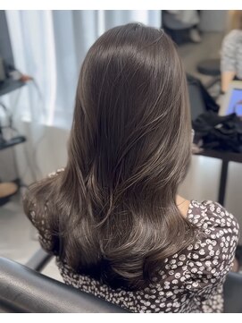 ソヨン 栄2号店(SOYON) オリーブグレージュ×セミロングレイヤー