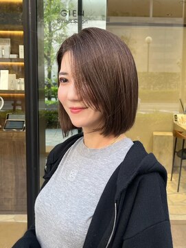 ジアン バイ ミルボン 西宮ガーデンズプラス(GIEN by milbon) モカブラウン/ミディアムボブ