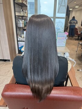 エイゼット バンビーニ 川越(AZ bambini) 【鈴木代悟】パールアッシュ【髪質改善メテオカラー+ST】