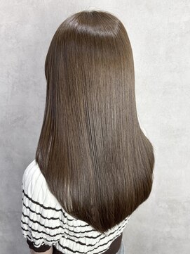 ルノン(LUNON) ホワイトグレージュミニウルフチェリーブラウンデジタルパーマ