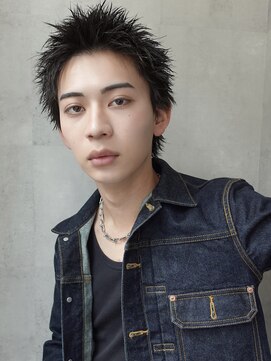 ラベル 渋谷(LAVEL) スパイキーショート/ブロンド/ブリーチカラー/抜きっぱなし