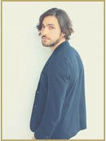 ジジバイワースホワイル(jiji by WORTH WHILE)&nbsp;アッシュブラックウルフマッシュパーマハイライト波巻きショート