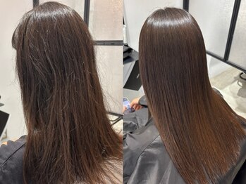 ウルヘアー 緑地公園(ulu hair)の写真/【緑地公園駅前】滑らかで艶やかな極上の指触りを実現*自然なストレートで毛先まで収まり良く扱いやすい◎