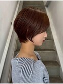 ショートカット/髪質改善縮毛矯正白髪ぼかしレイヤーカラーボブ