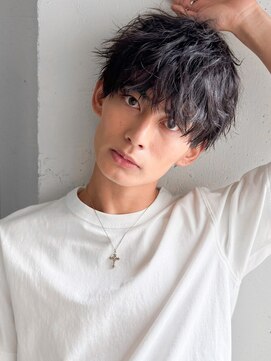 キリ 表参道(kyli) 爽やかヘアフェザーパーマ束感アップバング清潔感◎大人