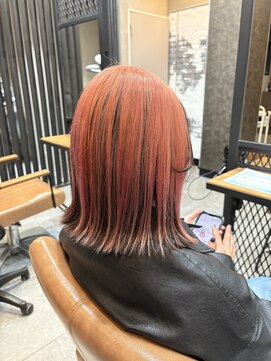 シアン 八王子店(SHIAN) 【SHIANすずか】暖色カラー　アンブレラカラー　ボブ