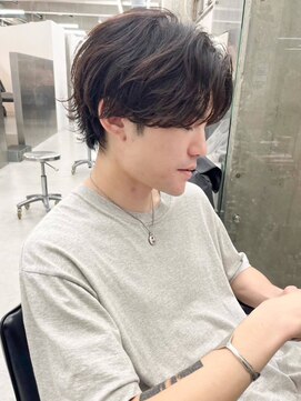 ノエ(noe) MEN’S HAIR/ブルーブラック/フェザーパーマ/栄h36