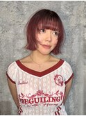 cassis red / bob cut