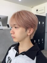 エイル 北堀江(Eir)&nbsp;韓国アイドル風　シースルー  マッシュ　ピンクベージュ