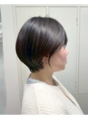 大人女性の上品ショートボブ