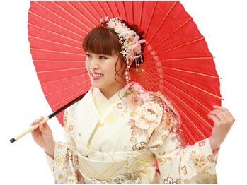 美髪 ヘアサロン(美髪 Hair salon)の写真/【早朝OK】年間500件の着付け実績を誇るスタッフ在籍◎着付けからヘアセット・メイクまでトータルでお任せ