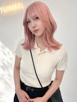 ユイマァル 倉敷(YUIMARL)&nbsp;倉敷ハイトーン20代30代40代ブリーチパステルピンクベージュ