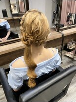 ヘアセット アリエス 新宿駅前店(aries) *.お団子サイドポニー.+
