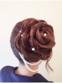 【ヘアセット専門店Mature】バラ編み込み