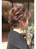 【自由が丘pele】結婚式・二次会ヘアセット　ゆるふわアレンジ