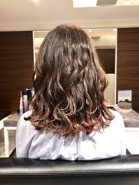 ラパサ(Lapasa) グラデーションカラー×波巻き