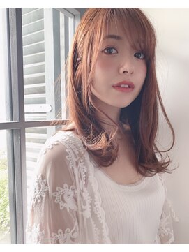 ソワン ド ブランシュ ライフ 八戸ノ里店(Soin de Blanche LIFE) 大人ガーリーヘアスタイル×ラベンダーピンクカラー◎30代40代