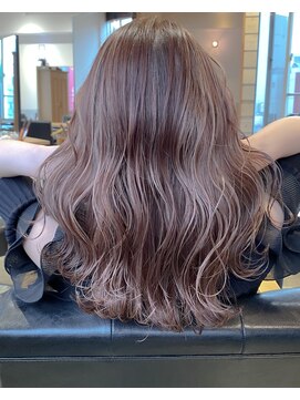 ラボヌールヘアーレーヴ 池袋店(La Bonheur hair reve) reve池袋☆加々美賢育☆ピンクベージュハイライトミディアム