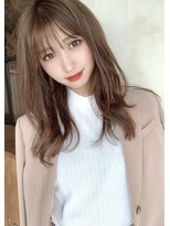 アリスバイアフロート 自由が丘(ALICe by AFLOAT)&nbsp;小顔カットレイヤー（くすみブルーミニウルフデジタルパーマ