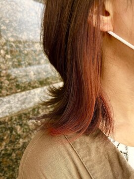 ヘアー カフナ 京急蒲田店(hair kahuna) 【透明感】イヤリングカラー×ピンク