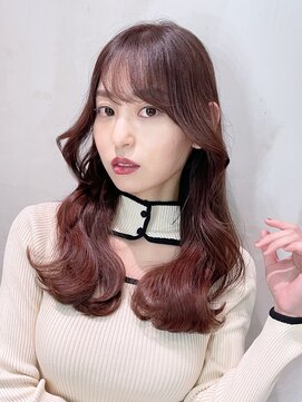 アイティーバイアルバム 藤沢店(IT by ALBUM) 韓国風ヨシンモリ_グレージュカラーボブウルフ_8951