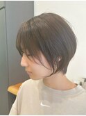 大人ヘルシースタイルショコラアッシュふんわりカールショート