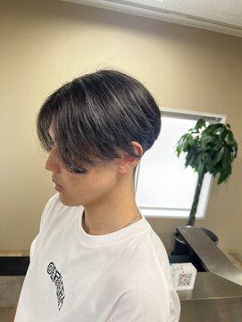 タイドヘアー(tide hair) センターパート×ハイライト