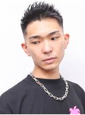 束感ショートマッシュパーマウルフ波巻きハイライト277