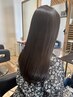カット＋ナチュラル縮毛矯正＋髪質改善トリートメント￥14000