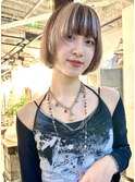 セクションカラーブリーチ 顔まわりレイヤー