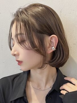 ノイ(noi) 顔周りレイヤーカットくびれヘアミルクティーベージュカラー
