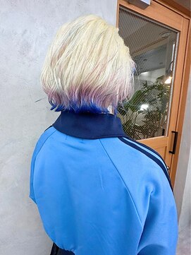 リアン(Lien) ショート/デザインカラー/ミックスエンドカラー