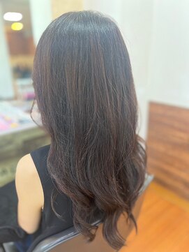 アークスヘアー 20代30代40代髪質改善カラーカーキベージュ艶感ミディ