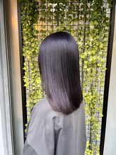 エイル(aell) 髪質改善×ラベンダーグレー　ブリーチ使用