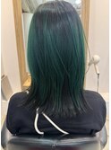 【Barouche/中島綾子】アンブレラカラー　グリーンカラー　堀江