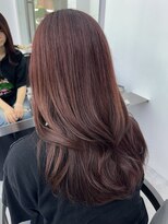 ビューブルー 亀戸錦糸町(VIEW BLUE)&nbsp;◎美髪カールシアーカラーチェリーブラウンロングセミディ