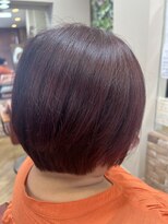 レイ 新守谷店(Ray)&nbsp;ボルドーカラーのショートボブ