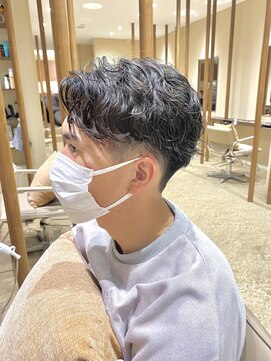 チャコレ パーチ 北千住店(Chacolle perch) スパイラルパーマ×2ブロ刈り上げセンターパート