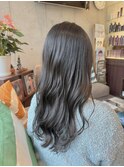 地毛活かしグレーで透明感髪へ
