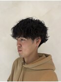 メンズ波巻きパーマスタイル