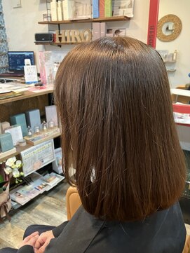 お白髪活かしぼかしカラー＋カット＋ケアトリートメント