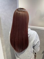 ナチュラル 渋谷店(Natural)&nbsp;明るめ赤みブラウン／赤茶色／派手すぎない赤色カラー／髪質改善