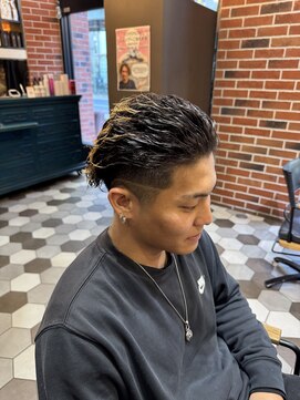 シェノン オム 梅田(CHAINON HOMME) MEN'S HAIR/オールバックパーマ/フェード/ライン